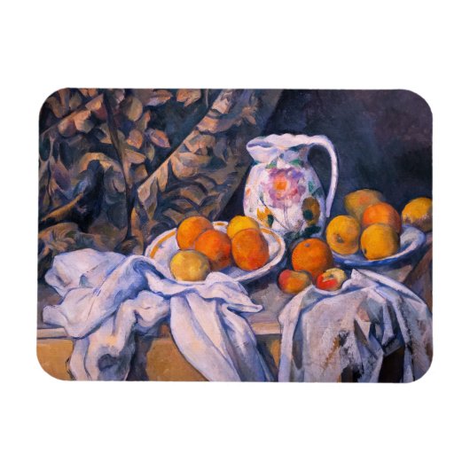 Magnet Flexible Paul Cezanne - La vie morte avec un rideau (Horizontal)