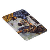 Magnet Flexible Paul Cezanne - Les Joueurs De Cartes (Côté Droit)