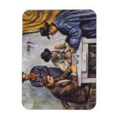 Magnet Flexible Paul Cezanne - Les Joueurs De Cartes (Vertical)