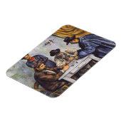Magnet Flexible Paul Cezanne - Les Joueurs De Cartes (Côté Gauche)