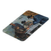 Magnet Flexible Paul Cezanne | The Card Players (Côté Gauche)
