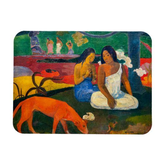 Magnet Flexible Paul Gauguin - Arearea / Le Chien Rouge (Horizontal)