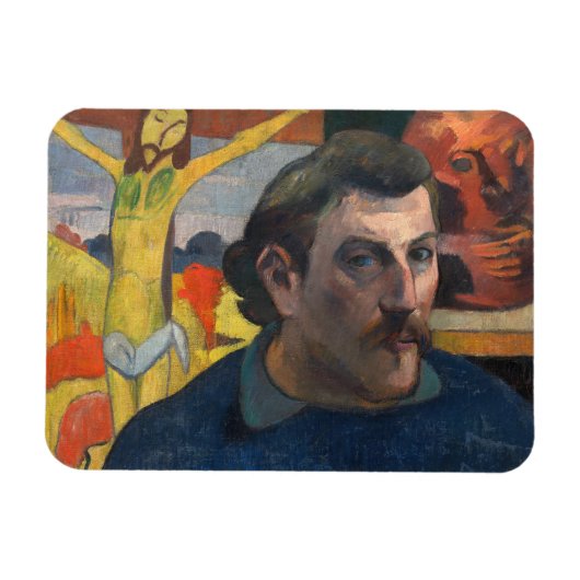 Magnet Flexible Paul Gauguin - Autoportrait avec Christ Jaune (Horizontal)