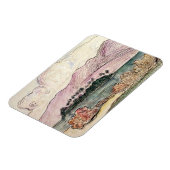 Magnet Flexible Paul Gauguin | Paysage tahitien (avec papier) (Côté Gauche)