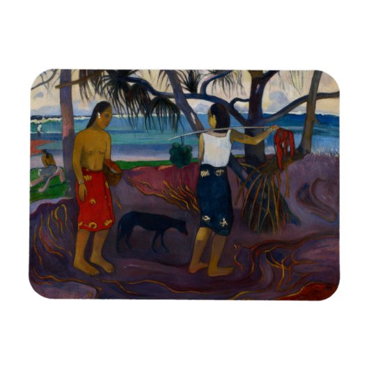 Magnet Flexible Paul Gauguin | Under the Pandanus, 1891 (huile sur (Horizontal)