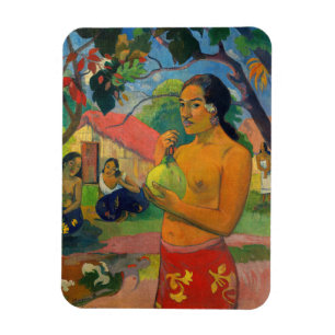 Magnet Flexible Paul Gauguin - Une femme tenant un fruit