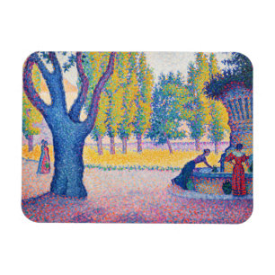 Magnet Flexible Paul Signac - Fontaine des Lices, Saint-Tropez