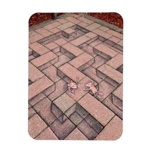 Magnet Flexible pause café de la course de rat (Vertical)