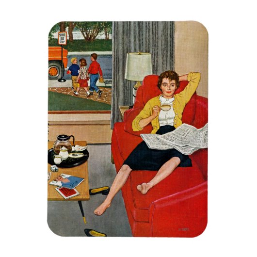 Magnet Flexible Pause café du matin (Vertical)