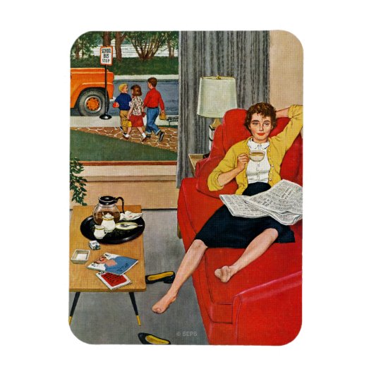 Magnet Flexible Pause café du matin (Vertical)