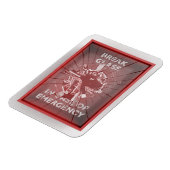 Magnet Flexible Pause En Coque De Boîte Rouge D'Urgence (Côté Gauche)