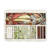 Magnet Flexible Pavillon autrichien Alfons Mucha 1900 (Horizontal)