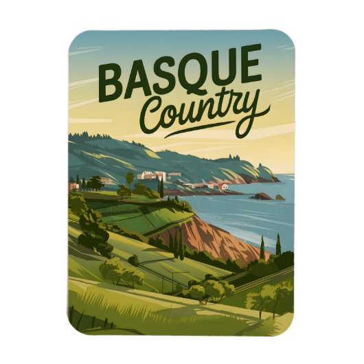 Magnet Flexible Pays basque vintage (Vertical)