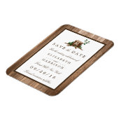 Magnet Flexible Pays Rustique Bois Monogramme Arbre Enregistrer La (Côté Gauche)