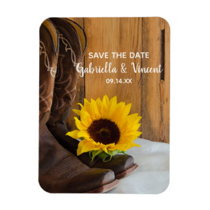 Magnet Flexible Pays Sunflower Occident mariage Enregistrer la dat
