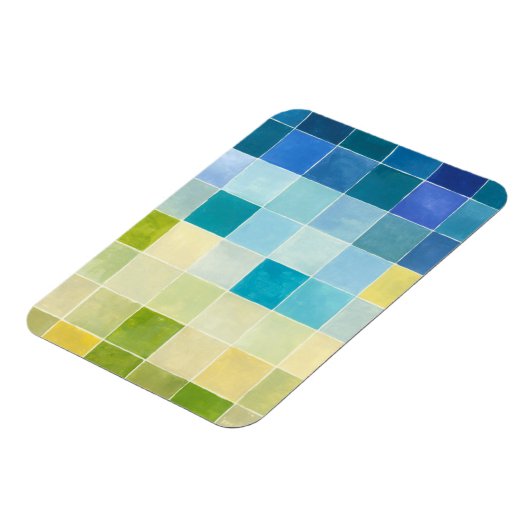 Magnet Flexible Paysage avec des Carrés multicolores (Côté Gauche)