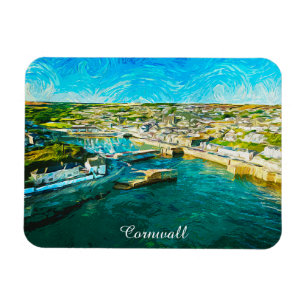 Magnet Flexible Paysage côtier de Cornouailles Angleterre peinture