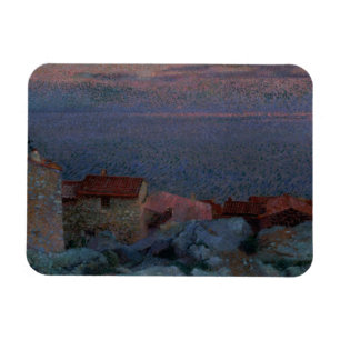 Magnet Flexible Paysage côtier (huile sur la toile)