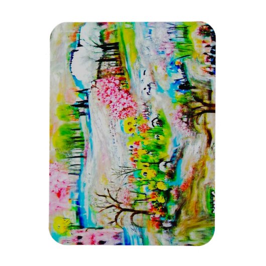 Magnet Flexible Paysage d'aquarelle 2 (Vertical)