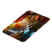 Magnet Flexible Paysage d'automne Cascades dans le parc (Côté Gauche)