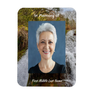 Magnet Flexible Paysage de cascade des jacinthes des bois Souven