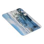 Magnet Flexible Paysage de la cascade de Godafoss (Côté Droit)