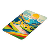 Magnet Flexible Paysage de la montagne Retro (Côté Gauche)