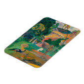 Magnet Flexible Paysage de Paul Gauguin Matamoe avec Peacocks (Côté Gauche)