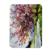 Magnet Flexible Paysage de peinture aquarelle (Vertical)