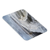 Magnet Flexible Paysage de plage en hiver (Côté Droit)