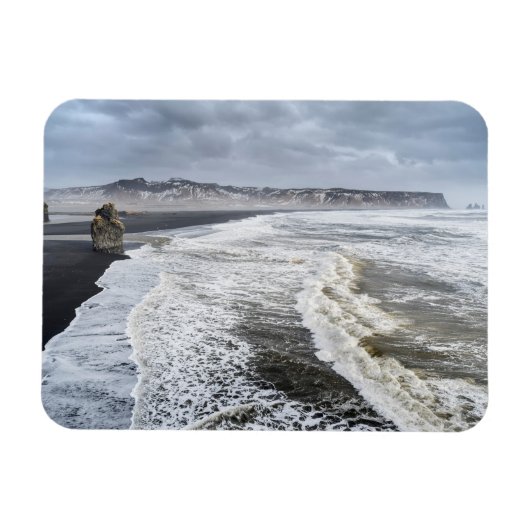 Magnet Flexible Paysage de plage en hiver (Horizontal)