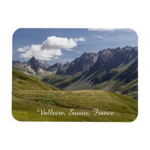 Magnet Flexible Paysage d'été des montagnes de Valloire, France