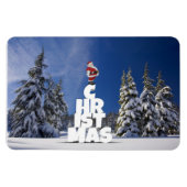 Magnet Flexible Paysage d'hiver de Noël (Horizontal)