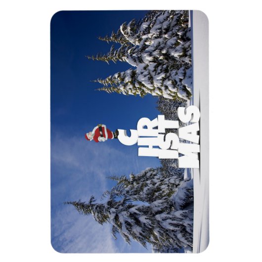 Magnet Flexible Paysage d'hiver de Noël (Vertical)