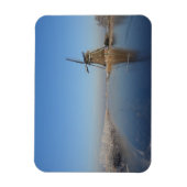 Magnet Flexible Paysage hivernal avec moulin à vent et glace (Vertical)