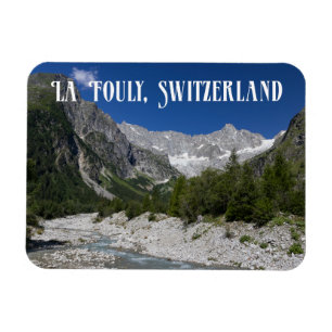 Magnet Flexible Paysage magnifique, La Fouly, Suisse