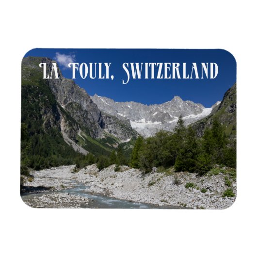 Magnet Flexible Paysage magnifique, La Fouly, Suisse (Horizontal)