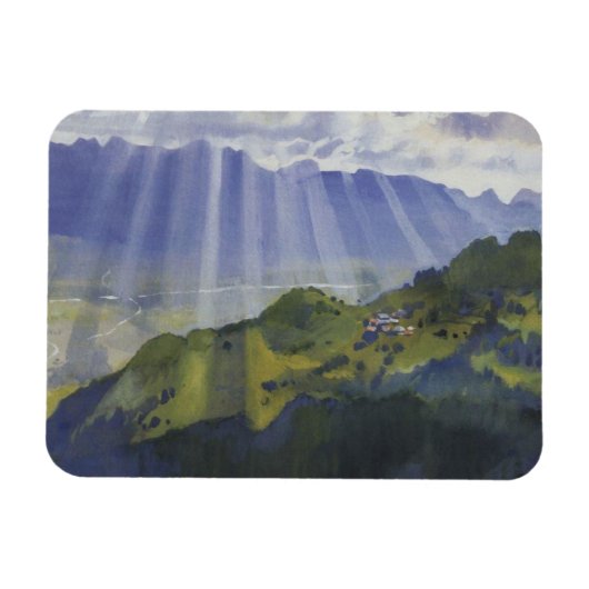 Magnet Flexible Paysage montagnard en Suisse (Horizontal)
