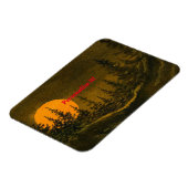 Magnet Flexible Paysage nocturne; chasse ou moisson lune (Côté Gauche)