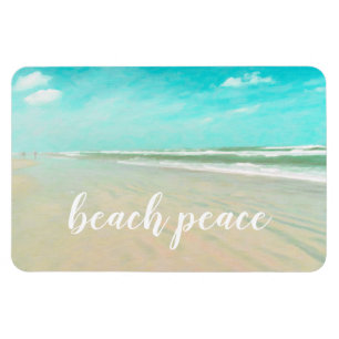 Magnet Flexible Paysage paisible de Sky Beach Turquoise