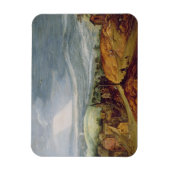 Magnet Flexible Paysage rural avec un pèlerin Kneeling avant (Vertical)