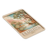 Magnet Flexible Paysage Texturé de la Faune Aviaire des Everglades (Côté Droit)