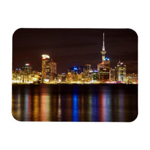 Magnet Flexible Paysage urbain d'Auckland de nuit