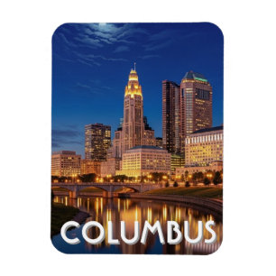 Magnet Flexible Paysage urbain de Columbus Ohio Voyage