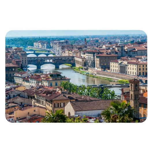 Magnet Flexible Paysage urbain de Florence - Ponte Vecchio sur le (Horizontal)