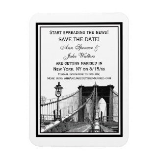 Magnet Flexible Paysage urbain de NYC Pont de Brooklyn #2 Enregist