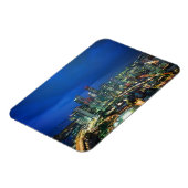 Magnet Flexible Paysage urbain de Singapour la nuit, Singapour (Côté Gauche)