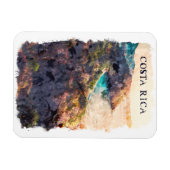 Magnet Flexible Paysage Vintage voyage du Costa Rica (Horizontal)