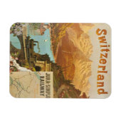 Magnet Flexible Paysages suisses captivants Chemin de fer Jura Sim (Horizontal)