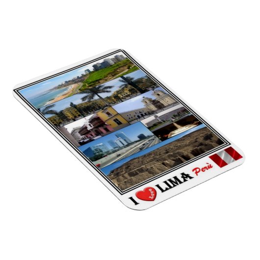 Magnet Flexible PE Perù - Lima - I Love Mosaic - (Côté Droit)